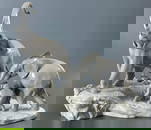 Elephants Walking Large Lladro Elephant Porcelain Group Reference 01001150 Sculptor Fulgencio Garcia