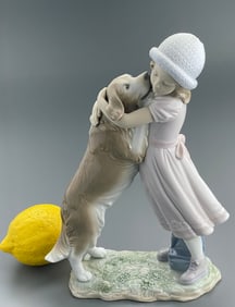 Lladro A Warm Welcome Dog Figurine 01006903 Sculptor Ernest Massuet Lladro Price $ 800