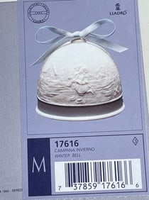 Lladro Winter Bell Christmas Tree Ornament Item $ 17616 Never Used Sealed Box