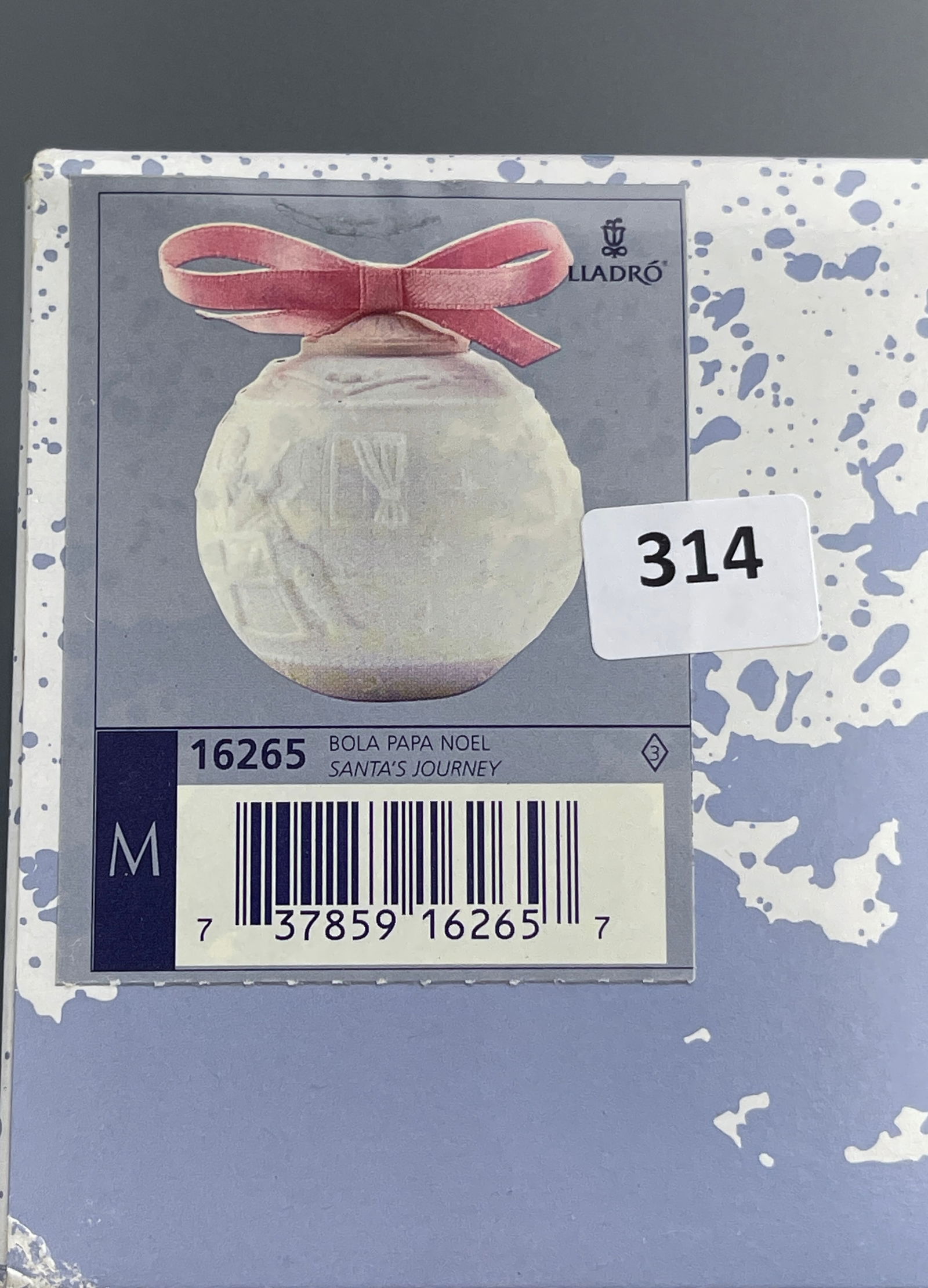 Lladro Christmas Holiday Ornament 16265 Santa Journey Matte Ball Papa Noel Sealed Box: Lladro Christmas Holiday Ornament 16265 Santa Journey Matte Ball Papa Noel Sealed Box
