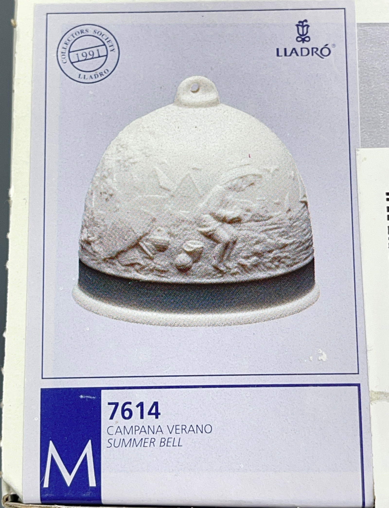 Lladro Collector s Society Summer Bell #7614 Bisque Porcelain Never Opened Sealed Box: Lladro Collector s Society Summer Bell #7614 Bisque Porcelain Never Opened Sealed Box