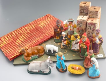 Santons Richard French Provence Red Clay Primitive Folk Art Christmas Creche Nativity Figurine