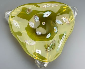 Mid Century Murano Italian Art Glass Bowl