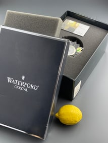Waterford Congratulation Lead Crystal Quartz Clock Made in Germany