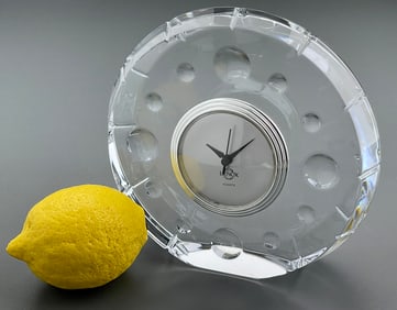 Lenox Crystal Table Top Quartz Clock