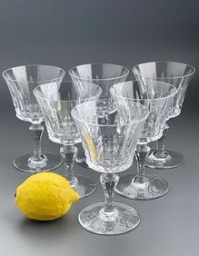 Baccarat Piccadilly Goblet Lot of 6 Wine Glasses