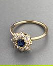 Sparkly Dimonds Tested Gold Ring Size 4 1/4