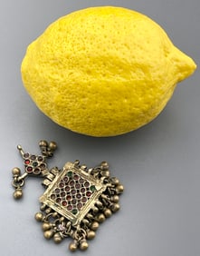 Afgan Turkmen Ethnic Amulet Pendant Kuchi Berber Bell Pendant