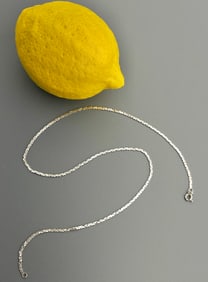Vintage Italian 925 Sterling Silver Chain Necklace