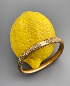 Antique Hollow Gold Plated Bracelet