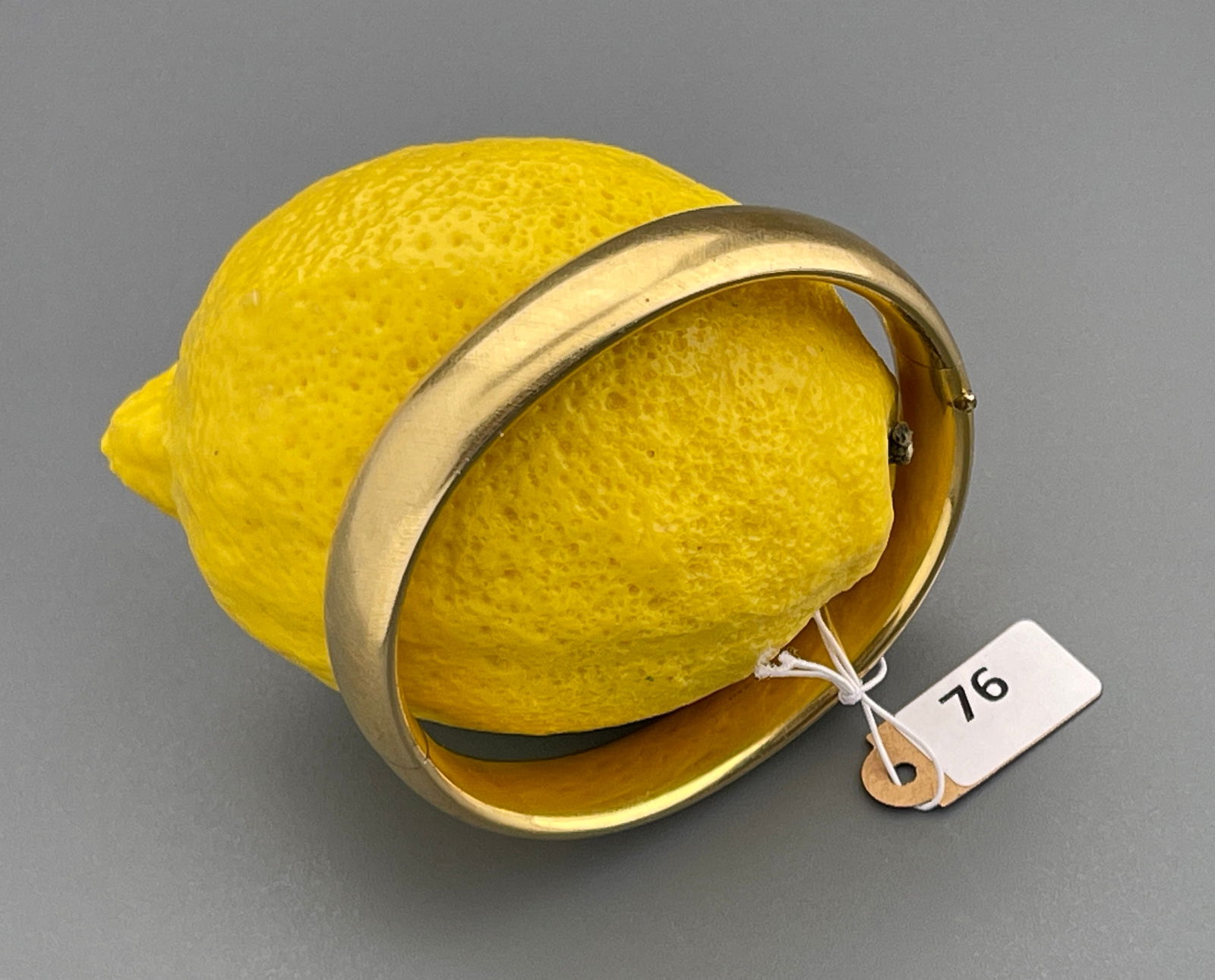 High Karat Gold Plated Brushed Hollow Bracelet (1 of 5)