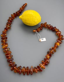 Vintage Chunky Amber Necklace