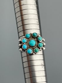 Turquoise Native American Silver Ring