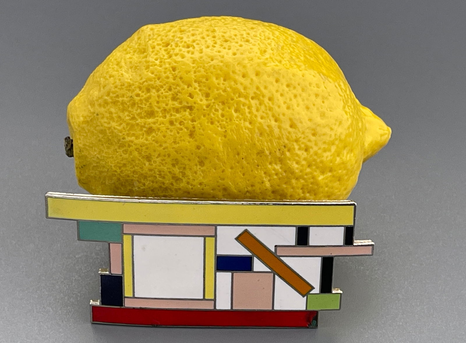 Marko Zanini Abstract Enamel Brooch Zanini for ACME Studios: Marko Zanini Abstract Enamel Brooch Zanini for ACME Studios Approximately 1 3/8 x 3 inches.