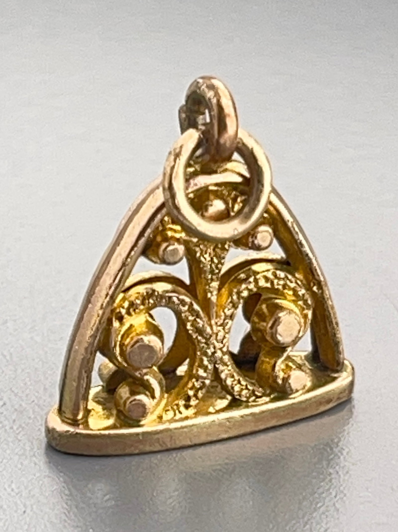 Antique Victorian Pocket Watch Fob Engraved: Antique Victorian Pocket Watch Fob Engraved Approximately 5/8 x 7/8 inches overall.