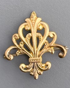 Victorian Antique Watch Brooch Chatelaine Pin Hook Lady Pocket Watch Chain Hanger