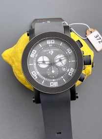 Swiss Legend Cyclone Grey Large Wrist Watch Made in Switzerland Saphitek Crystal 10 ATM Water