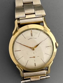 Vintage Hamilton Wrist Watch Engraved Flynn & Emrich December 1959 25 Years of Service