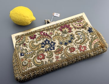 Vintage Tapestry Clutch