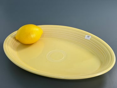 Fiesta Homer Laughlin China Oval Dish Yellow
