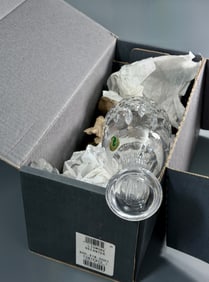 Waterford Lismore Crystal Decanter Vintage Unused Spirit Bottle