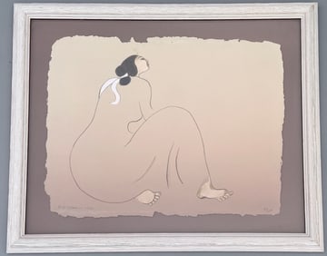 R. C. Gorman 1931-2005 Dated 1988 Fancy Framed 85 out of 200 Large Art Print of Native American