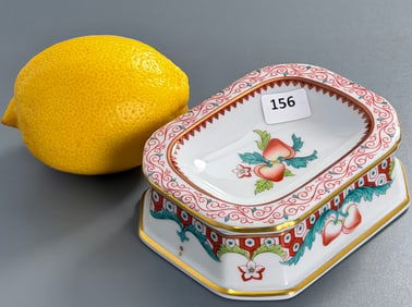 Vista Alegre Porcelain Pedestal Soap Dish