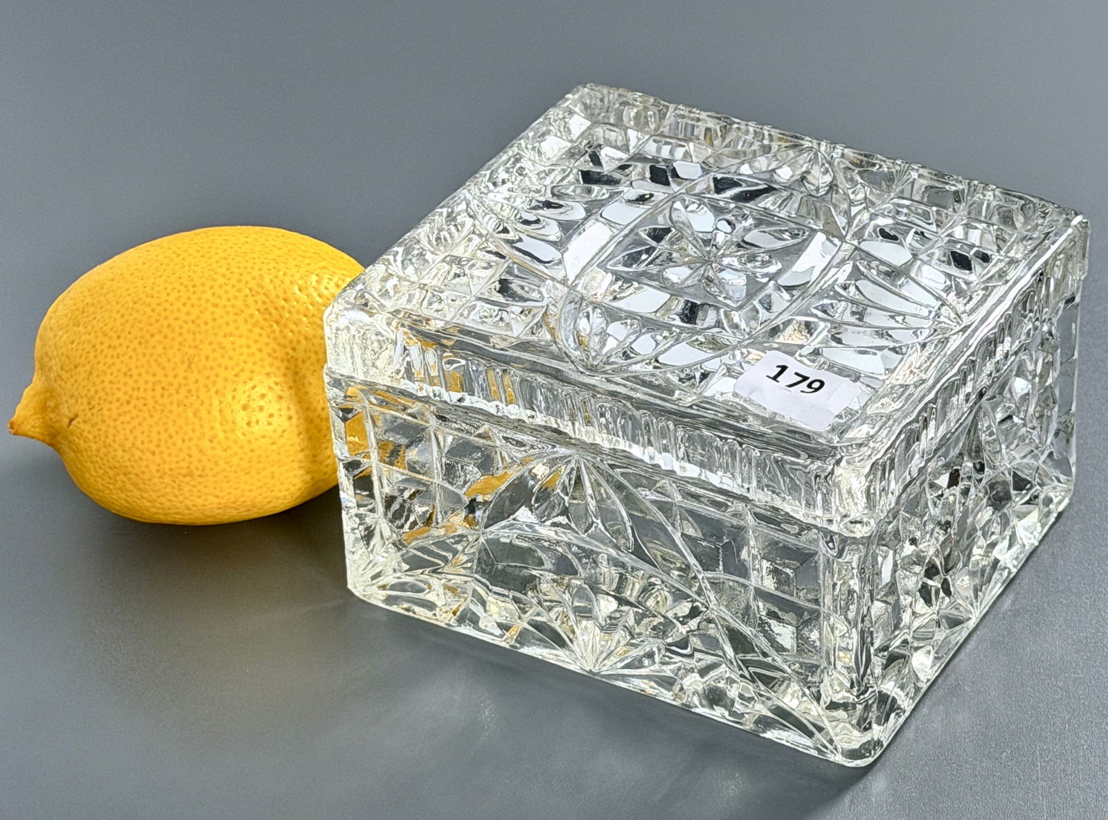 Vanity Jewelry Trinket Glass Box (1 of 4)