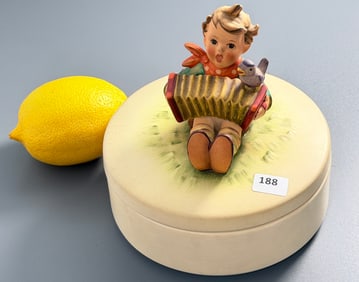 Goebel Hammel Candy Dish Trinket Box Figural Lid Cover Made in West Germany