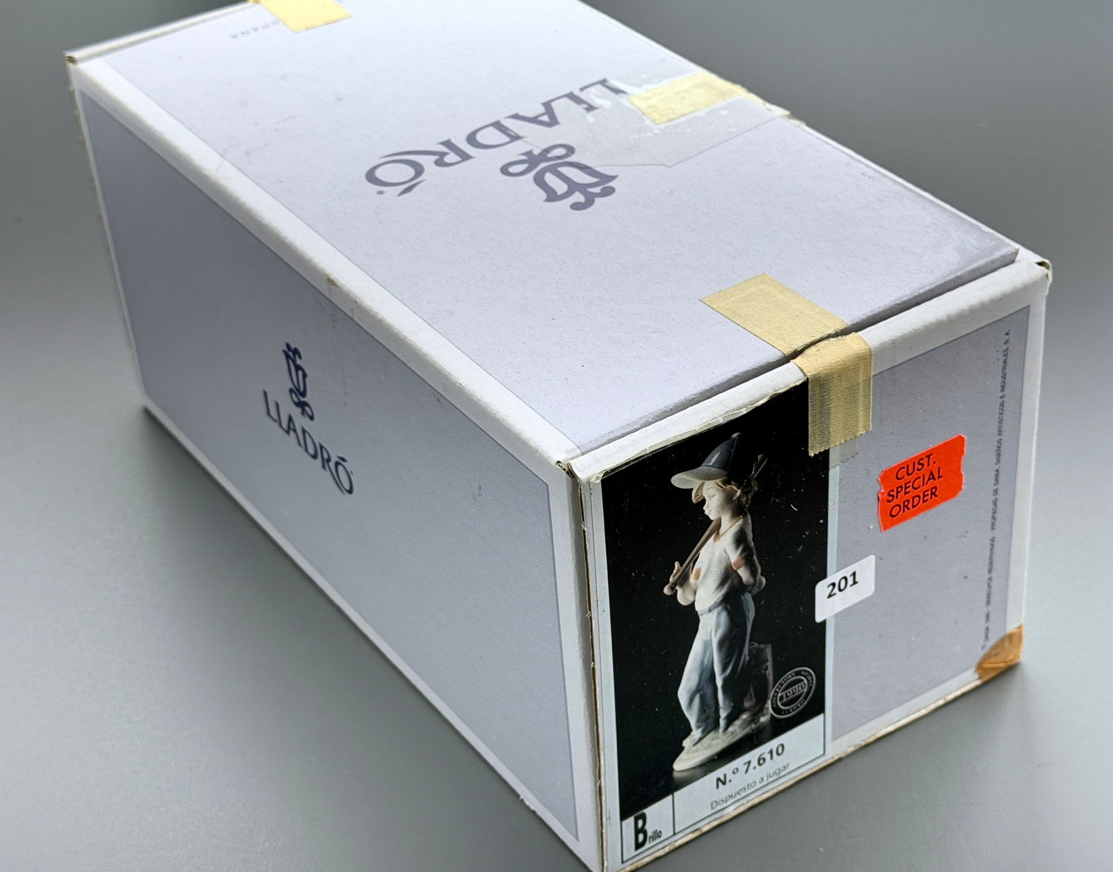 Lladro Special Order Porcelain Figurine #7610 Can I Play Never Used Vintage Mint Condition in (1 of 2)