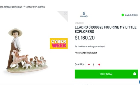 Porcelain Sculpture My Little Explorers Boy with Dogs Figurine by Lladro 01006828