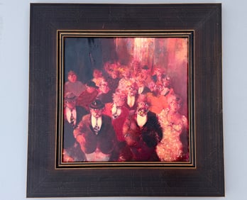 Carlo Roselli Italian b.1939 Artist Signed Original Oil Painting on Canvas