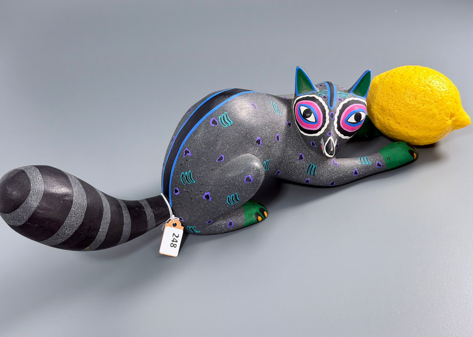 Alebrije Cat Fantastic Animal Hand Made Folk Painted Wood Figurine Signed Edilberto Covtes (1 of 5)