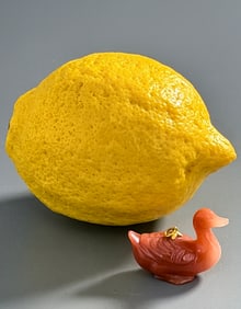 Vintage Chinese Carved Gemstone Carnelian Duck Pendant Lucky Charm