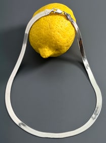 Polished Italian 925 Sterling Silver Necklace