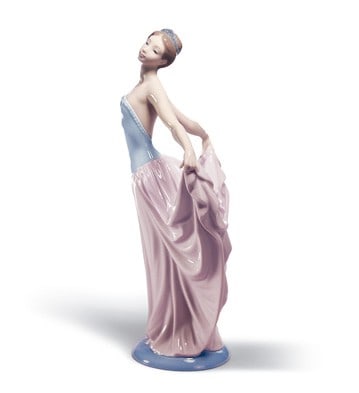Porcelain Sculpture Dancer Ballet Woman Figurine by Lladro 5050 Lady De Ensayo (1 of 1)