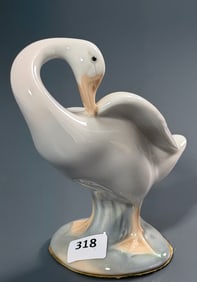 Small Lladro Porcelain Goose Figurine Spain