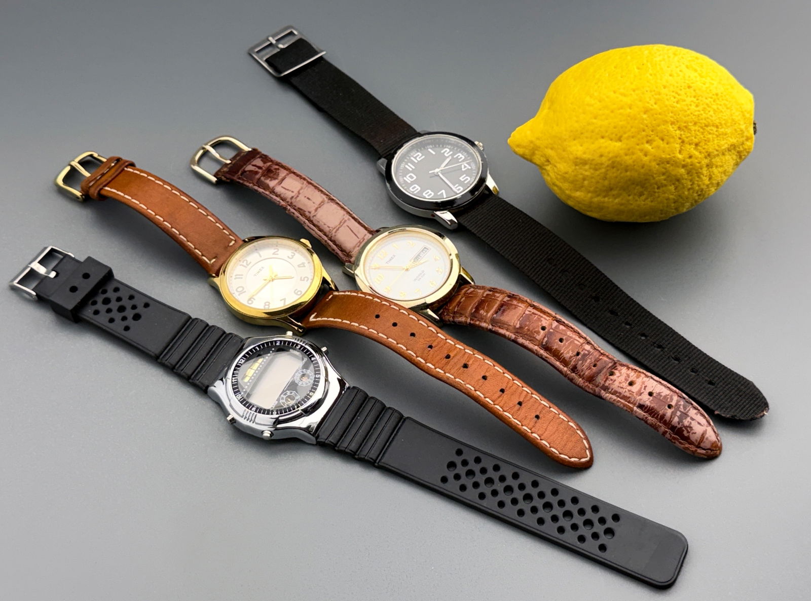 Lot of 4 Used Man s Quartz Watches (1 of 4)