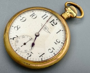Ball Pocket Watch RR Official Rail Road Standard Gold Filled Antique 21 Jewel Rare Watch for