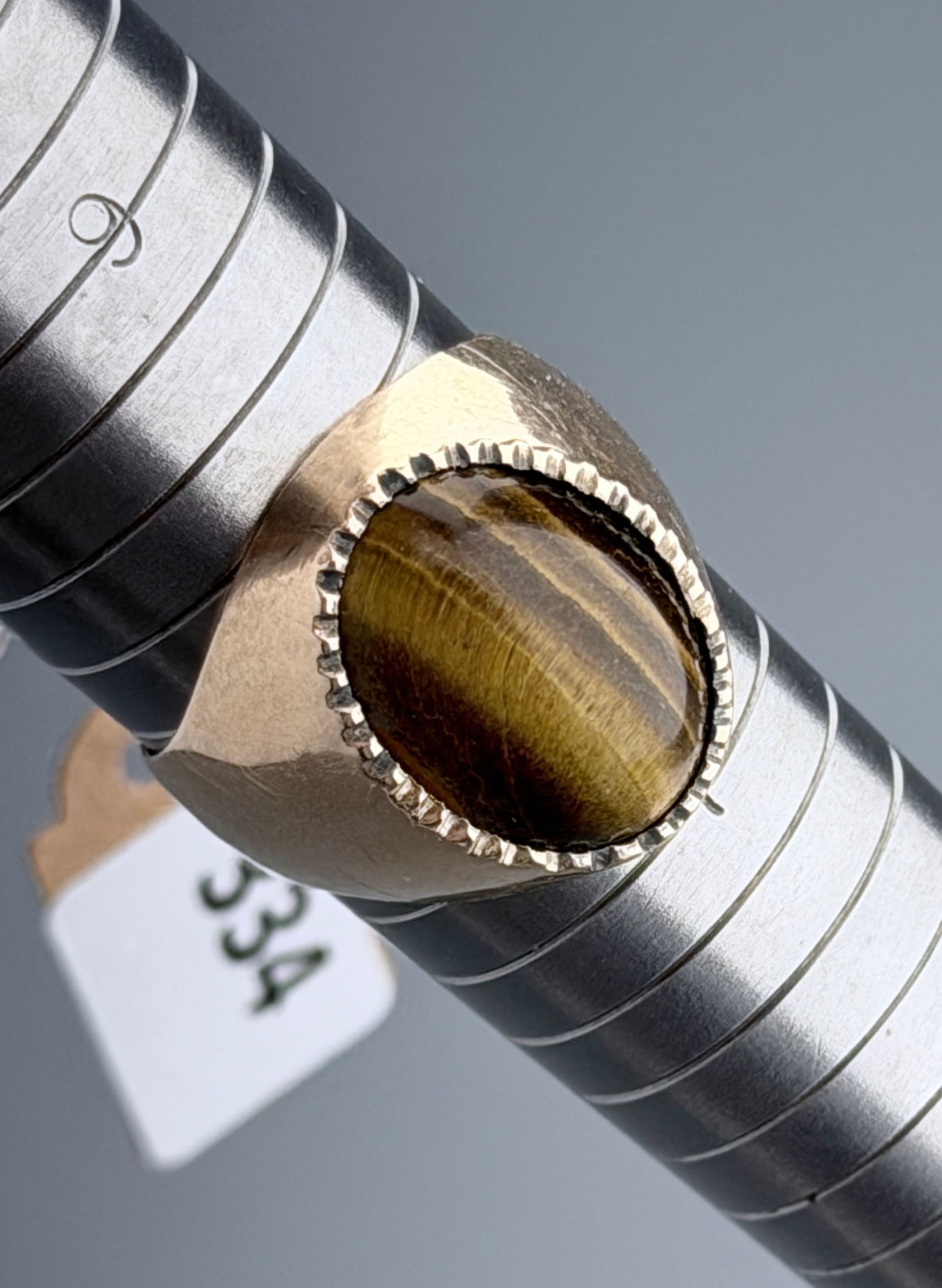 Tiger Eye Vintage Gold Ring Marked 14 (1 of 7)