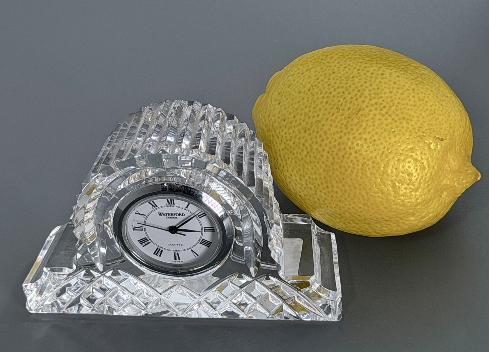 Vintage Waterford Crystal Small Clock Quartz Watch Battery Operated Movement: Vintage Waterford Crystal Small Clock Quartz Watch Battery Operated Movement Please Note: Vidi Vici Gallery does not test clocks, watches, musical instruments, photo, video or electronic equipment, do