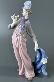Lladro Clown Porcelain Figurine #6507 Glazed Finish Year Issued 1998 A Mile Of Style Spanish Name