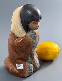 Lladro Model Number 2156 Porcelain Figurine Arctic Winter Gres Finish