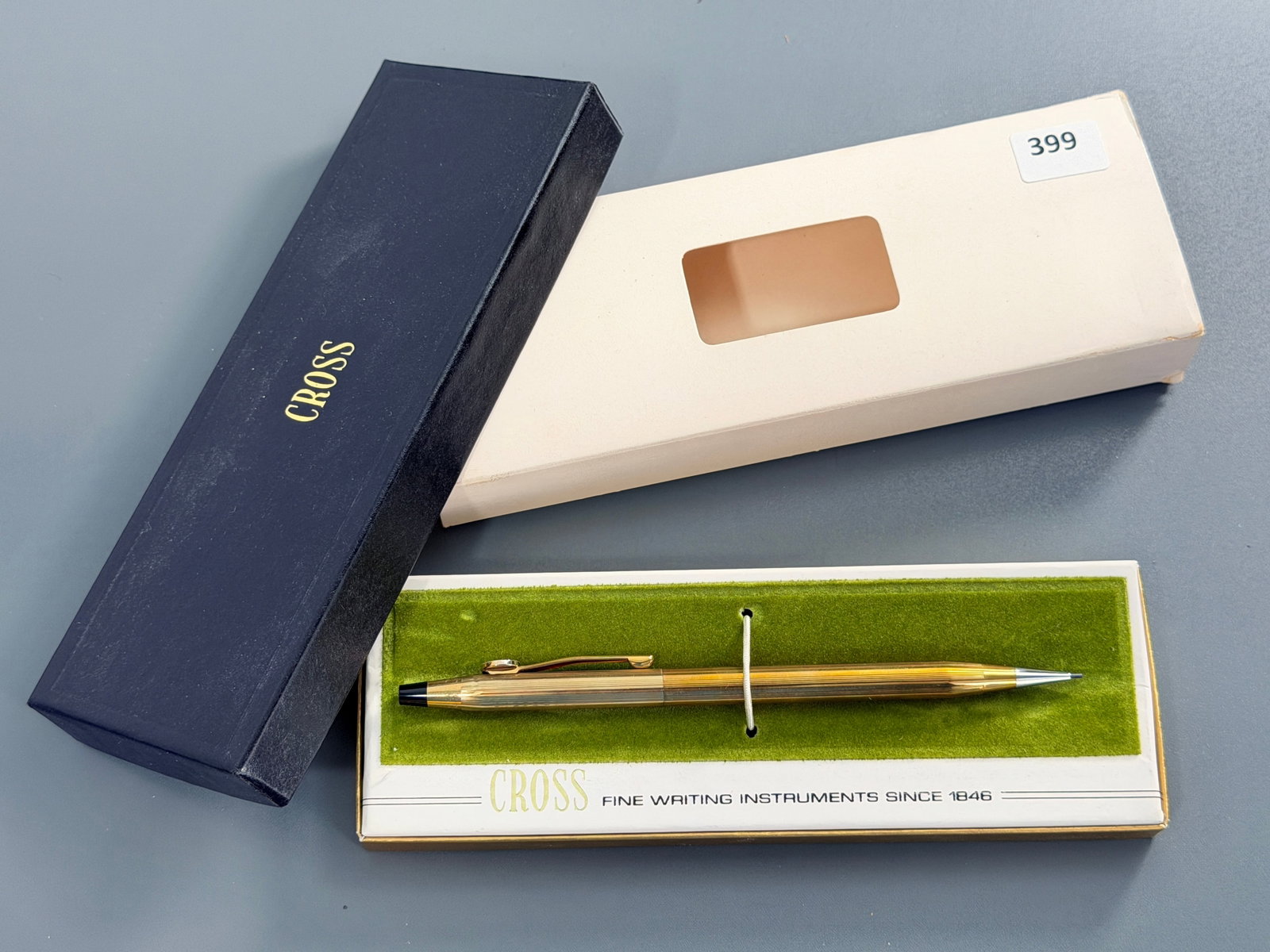 10K Gold Filled Vintage Cross Pencil in Original Box: 10K Gold Filled Vintage Cross Pencil in Original Box For all high ticket items, including watches and jewelry, thebuyer identity has to be confirmed prior to shipping. Shipping may be held until payme
