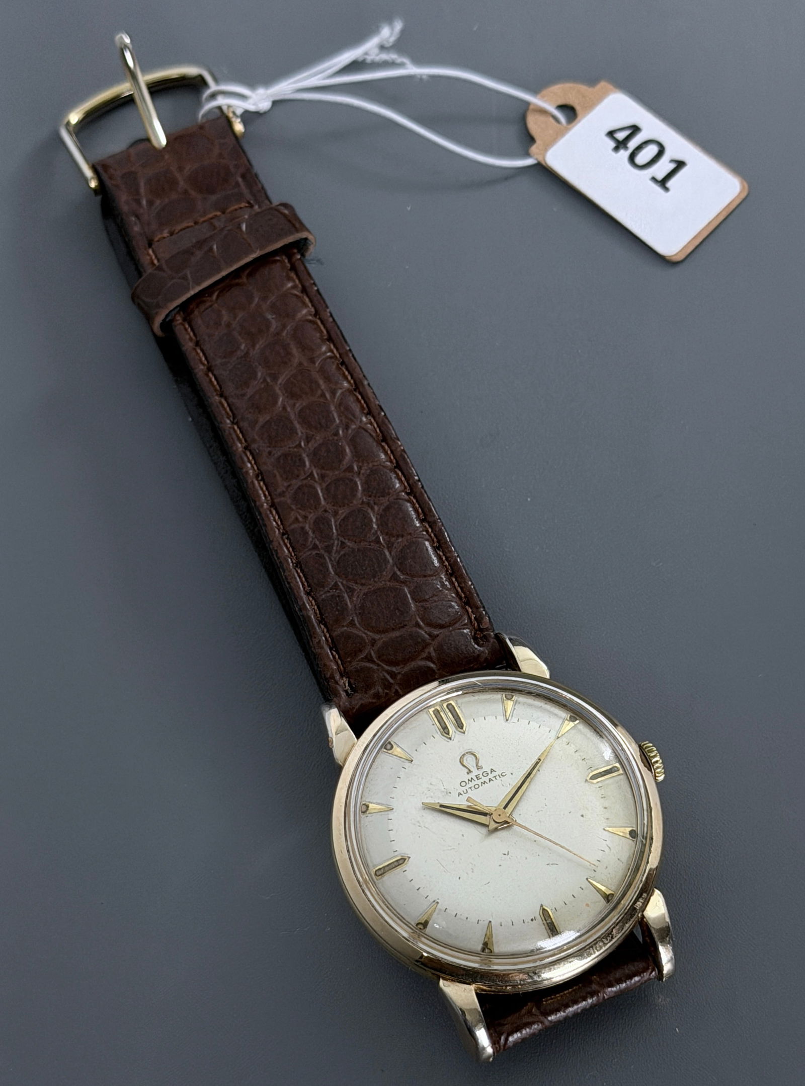 Omega Automatic Vintage Classic Watch 32mm Gold Plated Case Original Silver Dial Self Winding (1 of 12)