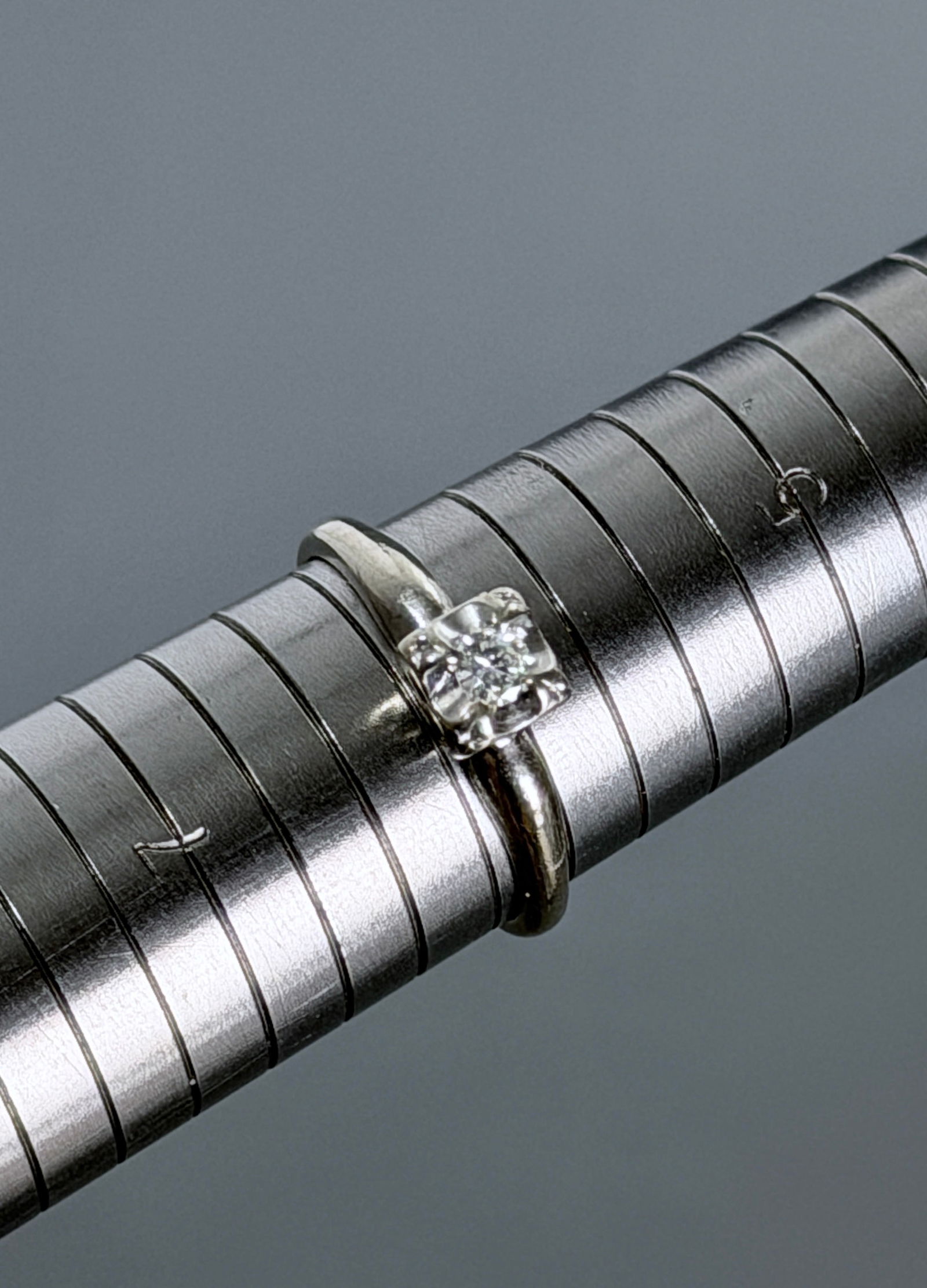 Art Deco White Gold Diamond Engagement Ring Marked 14K PAT F1-L Size 6 - 6 1/4: Art Deco White Gold Diamond Engagement Ring Marked 14K PAT F1-L Size 6 - 6 1/4 For all high ticket items, including watches and jewelry, thebuyer identity has to be confirmed prior to shipping. Shippi