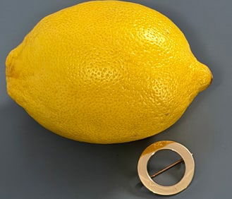 Solid Gold Ring Brooch Tested as 14K Gold Inscribed May 28,1960