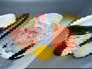 Large Royal Doulton The Lawyer Toby Jug 1958 D6498 Limited & Old Charley Character Jug Lot of 2