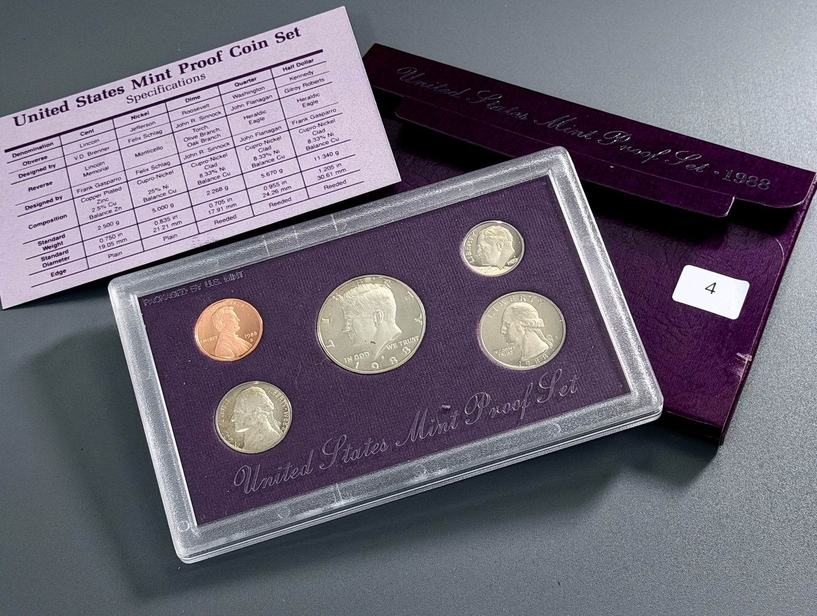 United States Mint 1988 Coins Proof Set (1 of 2)