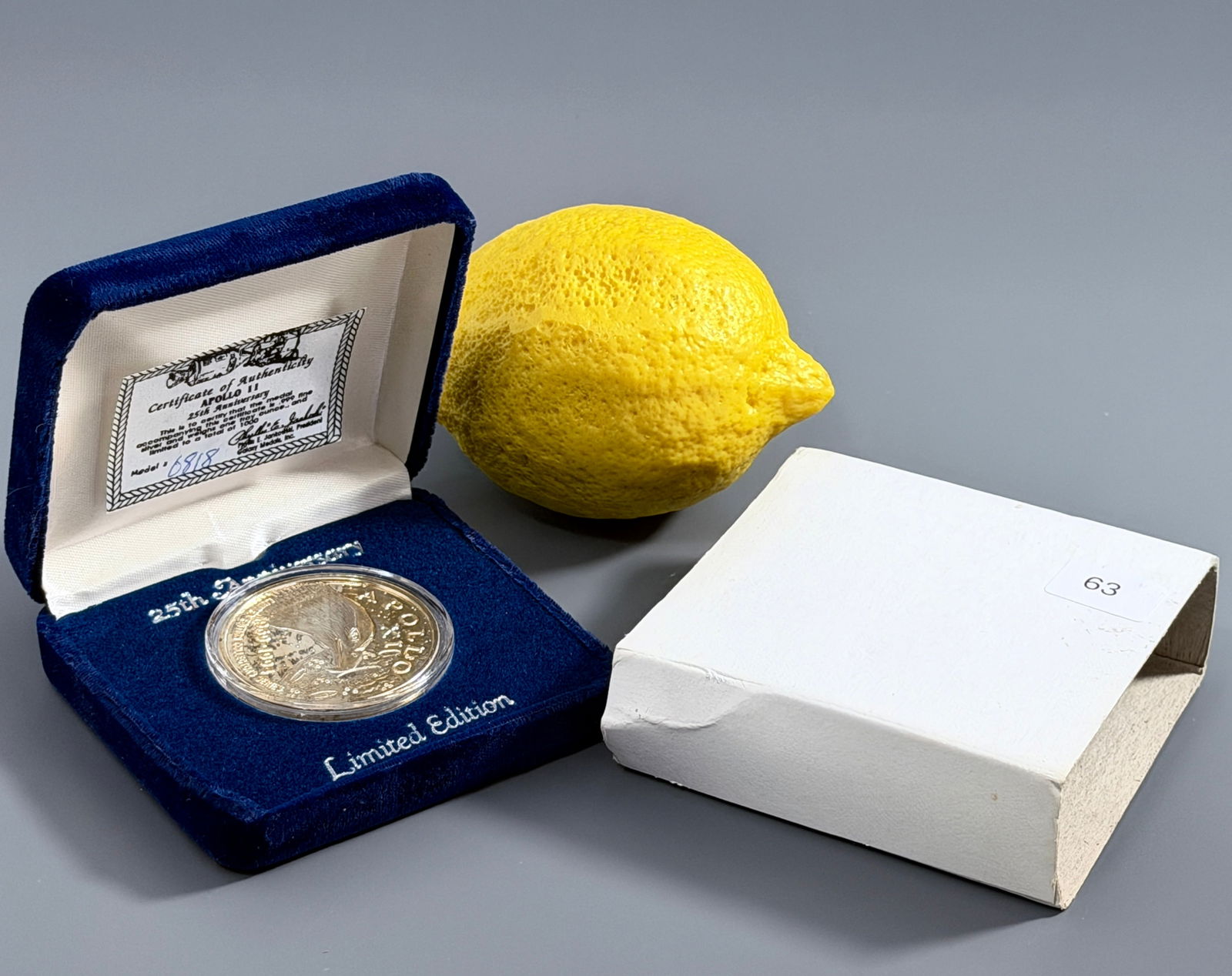 Bullion 1 Troy Oz 999 Fine Silver Apollo 11 Moon Landing 25th Anniversary Commemorative Coin: Bullion 1 Troy Oz 999 Fine Silver Apollo 11 Moon Landing 25th Anniversary Commemorative Coin 1969-1994 Limited Edition in Display Case with a Certificate of Authenticity Minted by Galaxy Medals Inc Ti